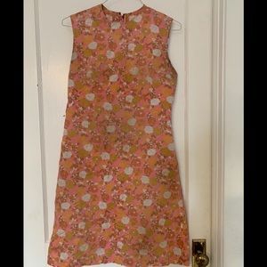 Vintage Handmade Cotton Floral Shift Dress